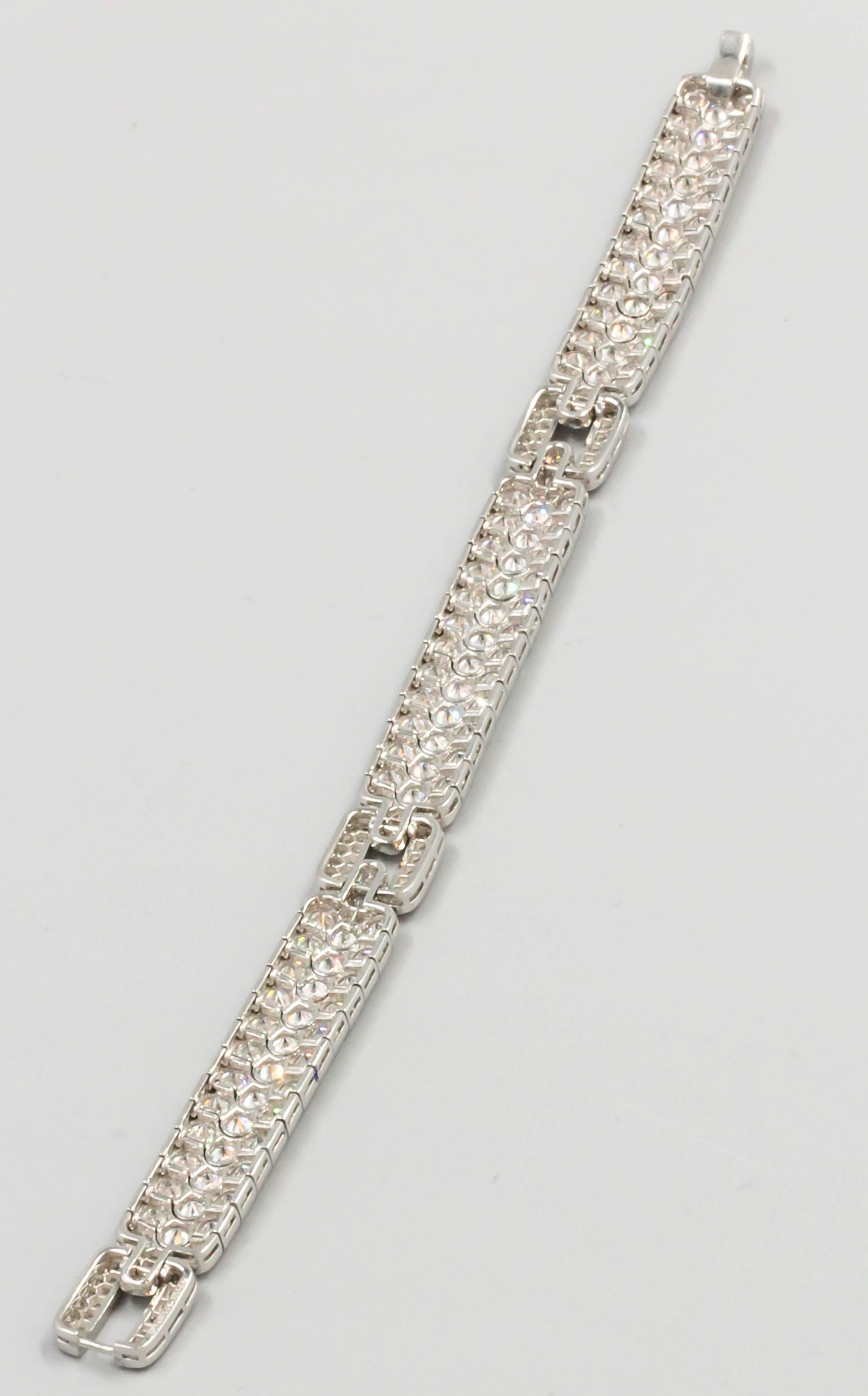 Tiffany & Co. Diamant- und Platin-Armband im Zustand „Hervorragend“ in New York, NY