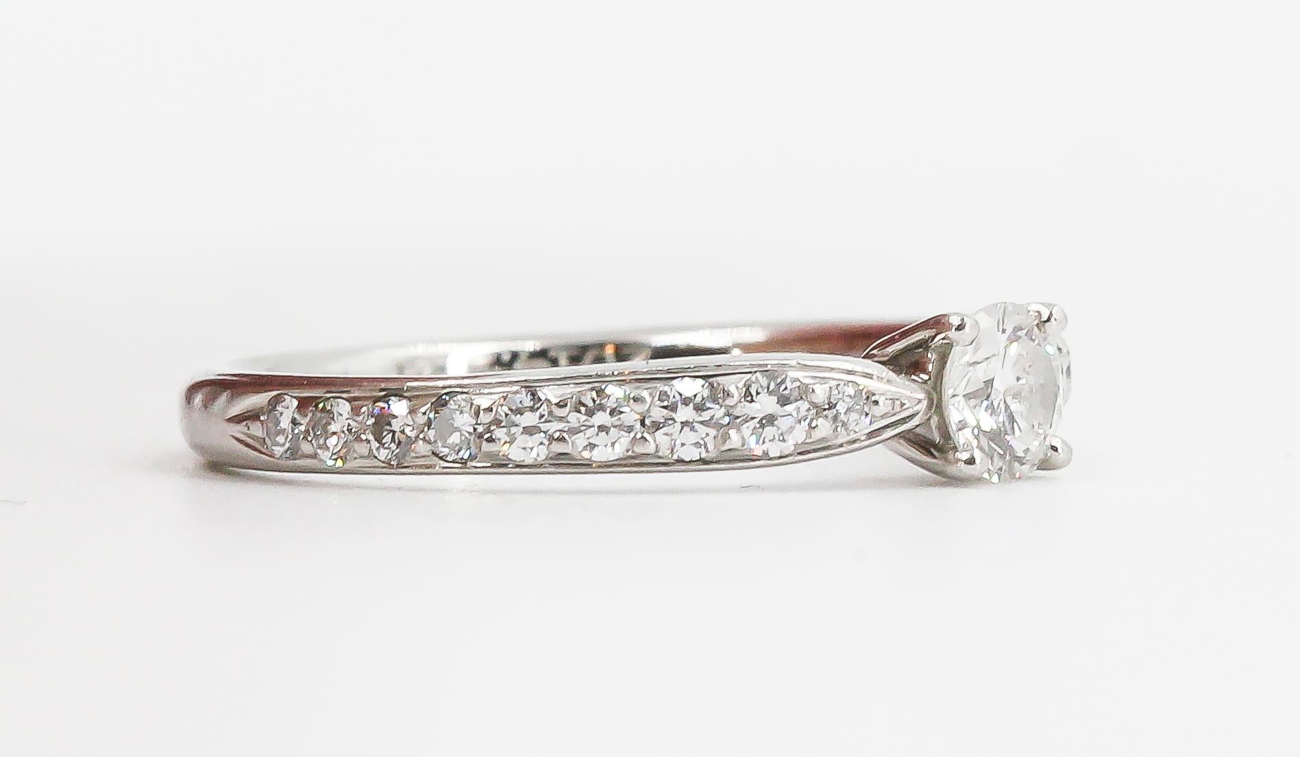 Women's Tiffany & Co. Diamond and Platinum Engagement Ring
