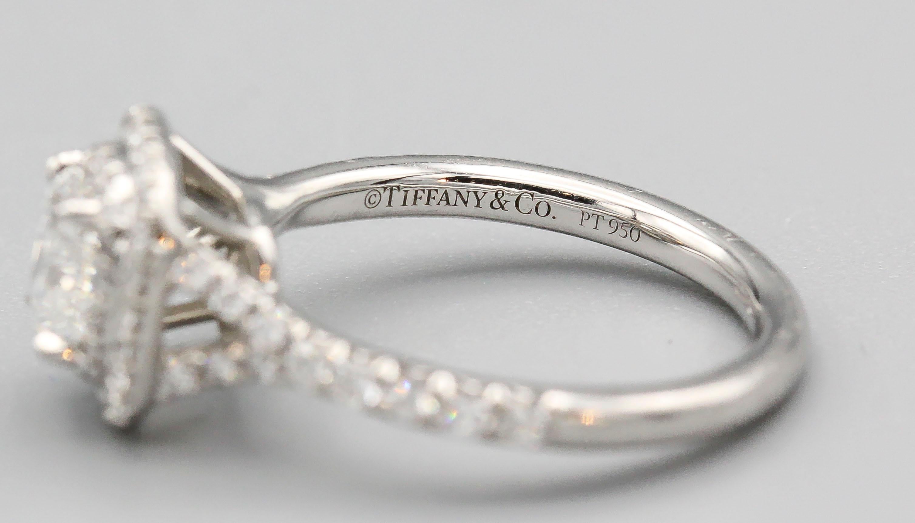 Women's Tiffany & Co. Diamond and Platinum Engagement Ring