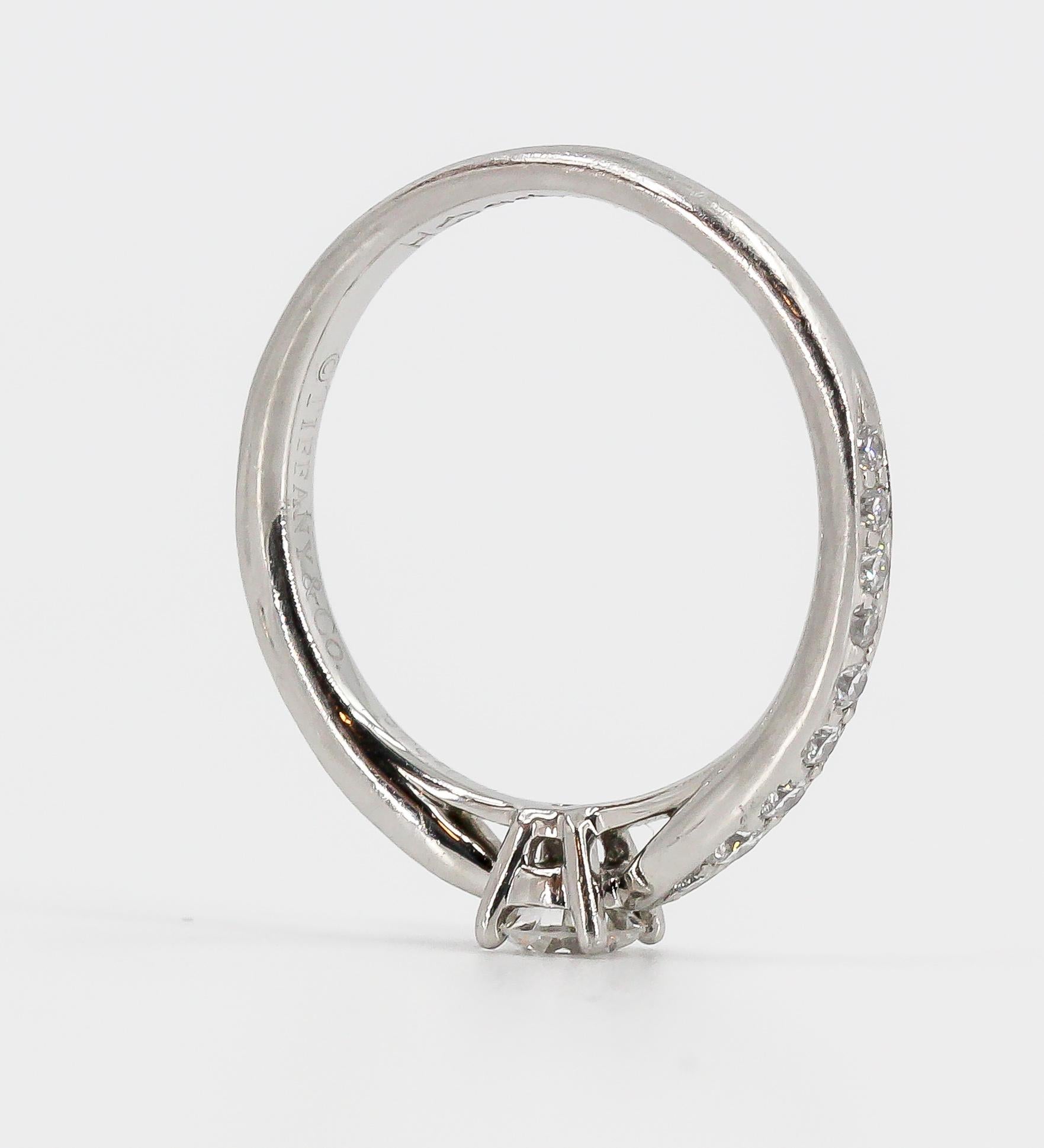 Tiffany & Co. Diamond and Platinum Engagement Ring 2