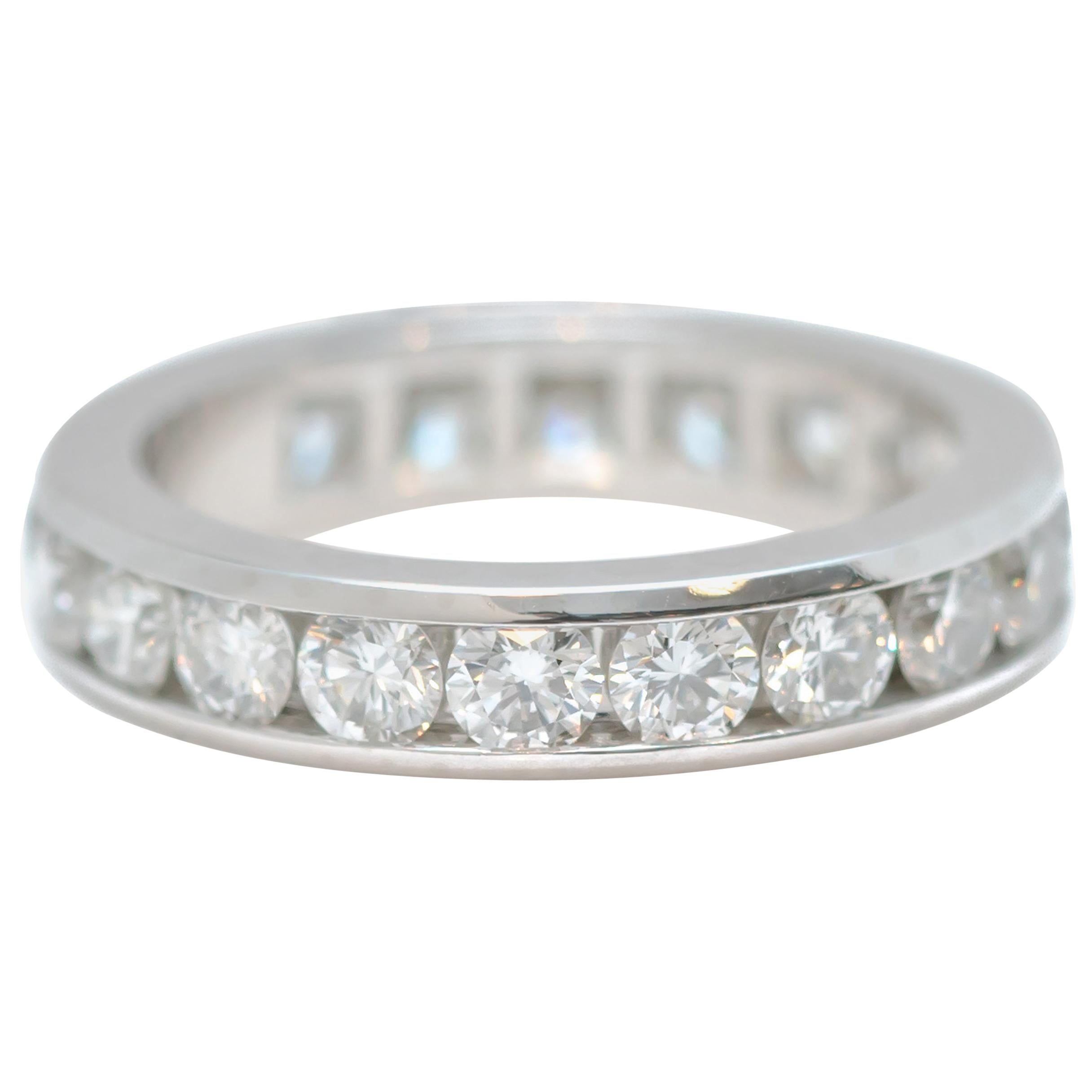 Tiffany & Co. Diamond and Platinum Eternity Band