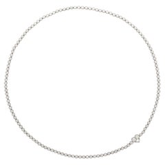 Collar Tiffany & Co de diamantes y platino con cierre de corazón Circa 2000