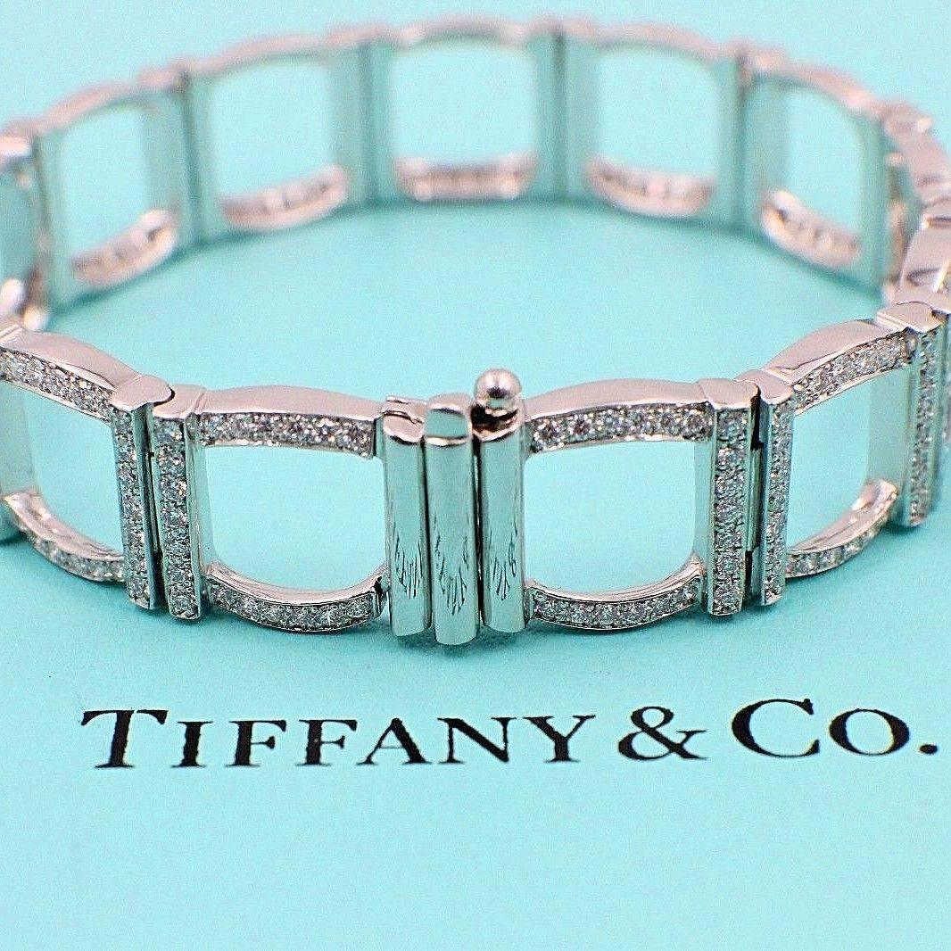 tiffany square link bracelet
