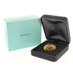 Tiffany & Co. Diamond and Ruby Flower, 18kt Vintage
