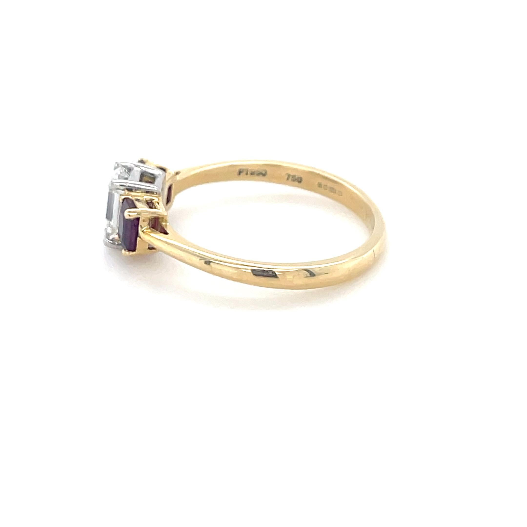 Tiffany & Co., Anillo de diamantes y rubíes Moderno