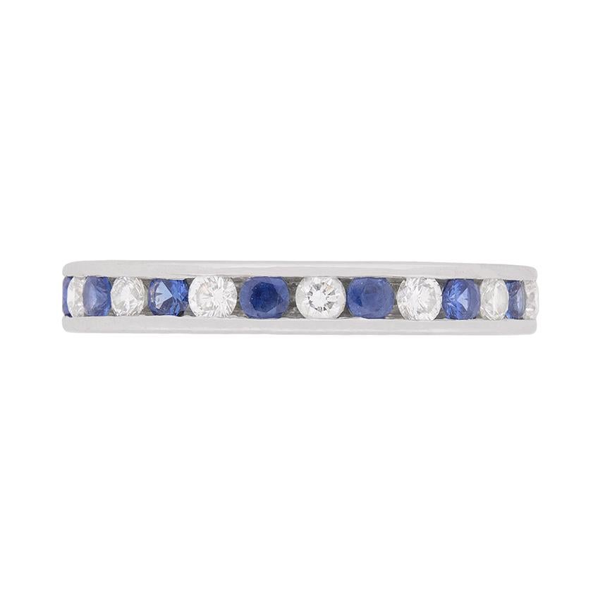 Tiffany 
Co. Diamond and Sapphire Eternity Ring