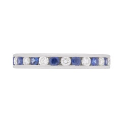 Tiffany & Co. Diamond and Sapphire Eternity Ring