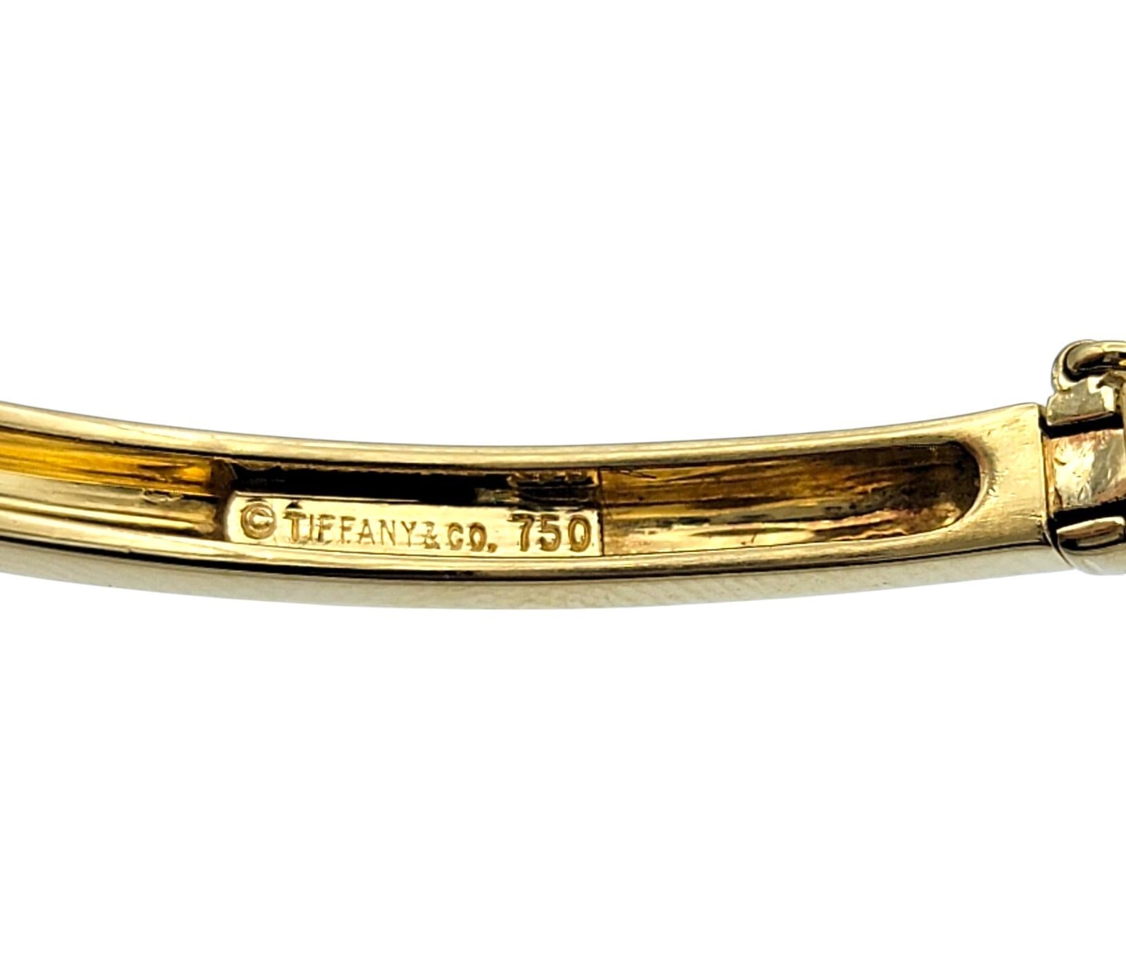 Tiffany & Co. Diamant- und Saphir-Armband mit Scharnieren 18 Karat Gelbgold im Angebot 2