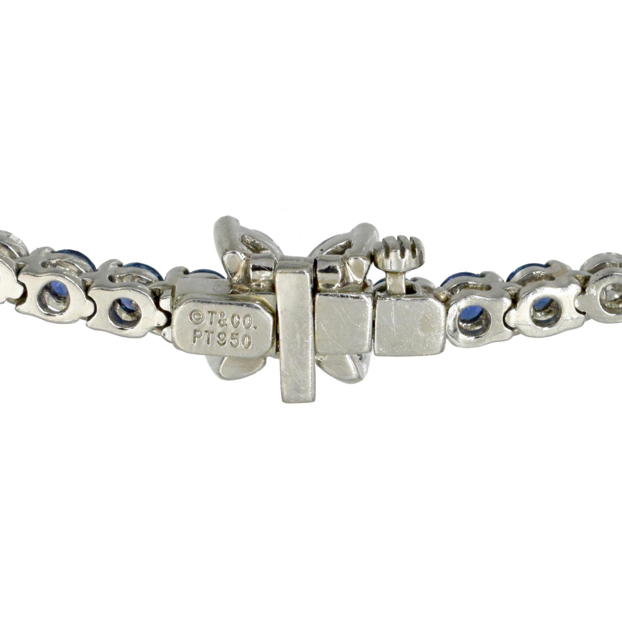 Tiffany & Co Diamant- und Saphir-Halskette im Zustand „Neu“ in New York, NY