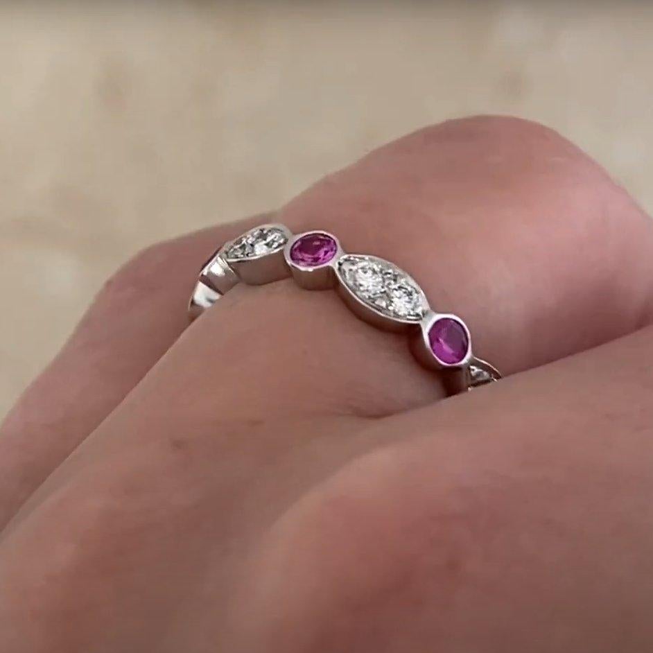 Tiffany & Co. Bandeau à motif alterné de diamants (environ 0,20 carat) et de saphirs Pour femmes en vente