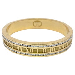 Vintage Tiffany & Co. Diamond Atlas Bracelet 18K Yellow Gold