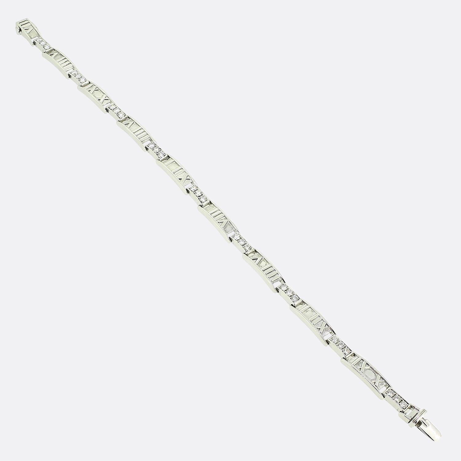 Tiffany & Co. Diamond Atlas Bracelet In Good Condition In London, GB