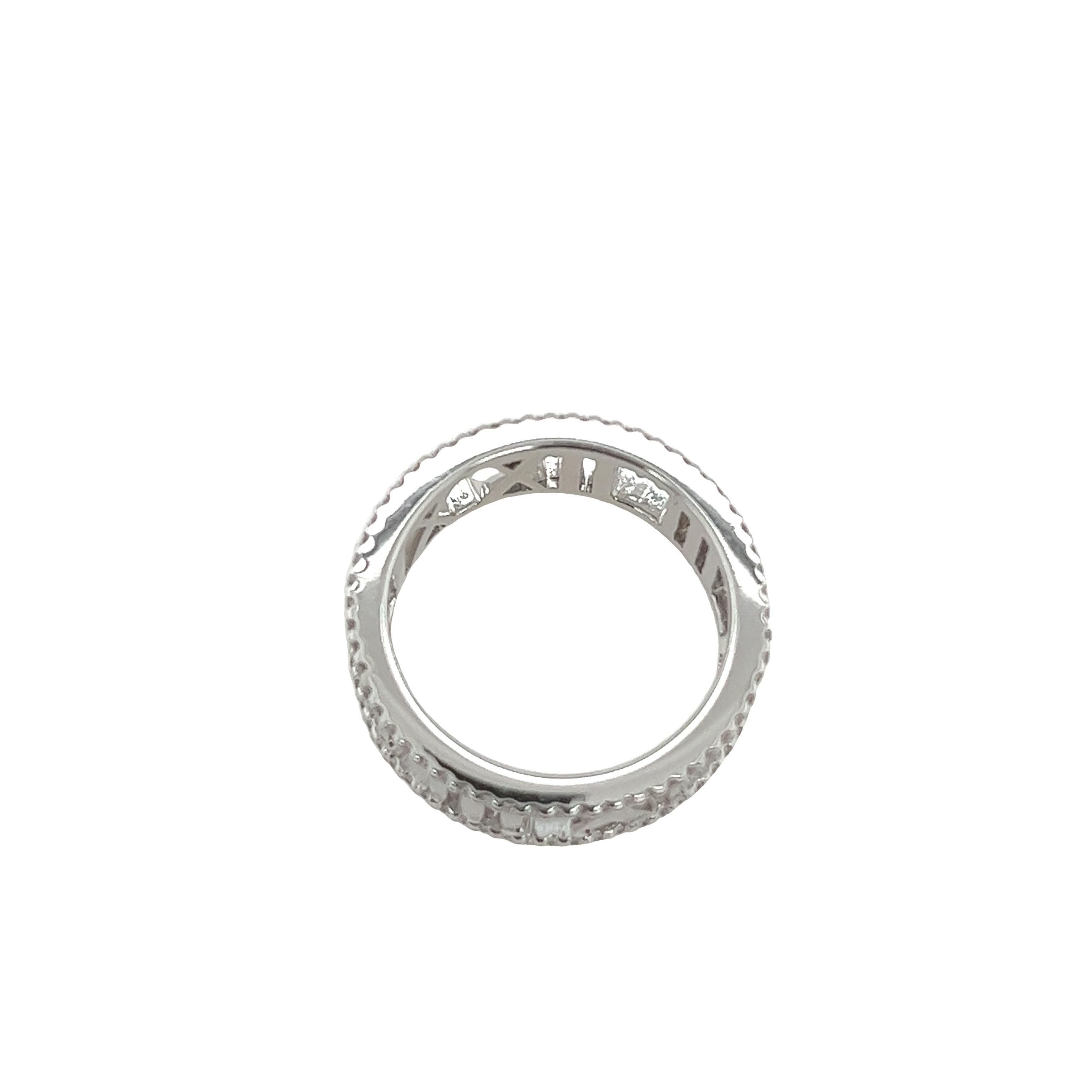 Tiffany & Co. Diamant- Atlas-Ring, aus 18 Karat Weißgold im Zustand „Hervorragend“ in London, GB