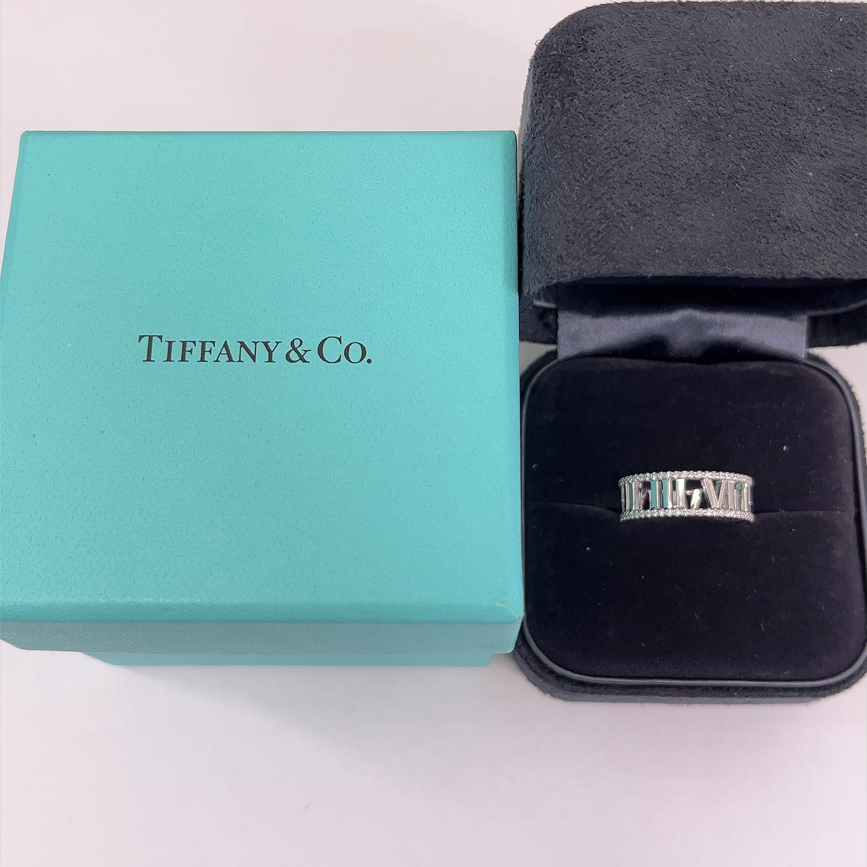 Tiffany & Co. Diamant- Atlas-Ring, aus 18 Karat Weißgold 1