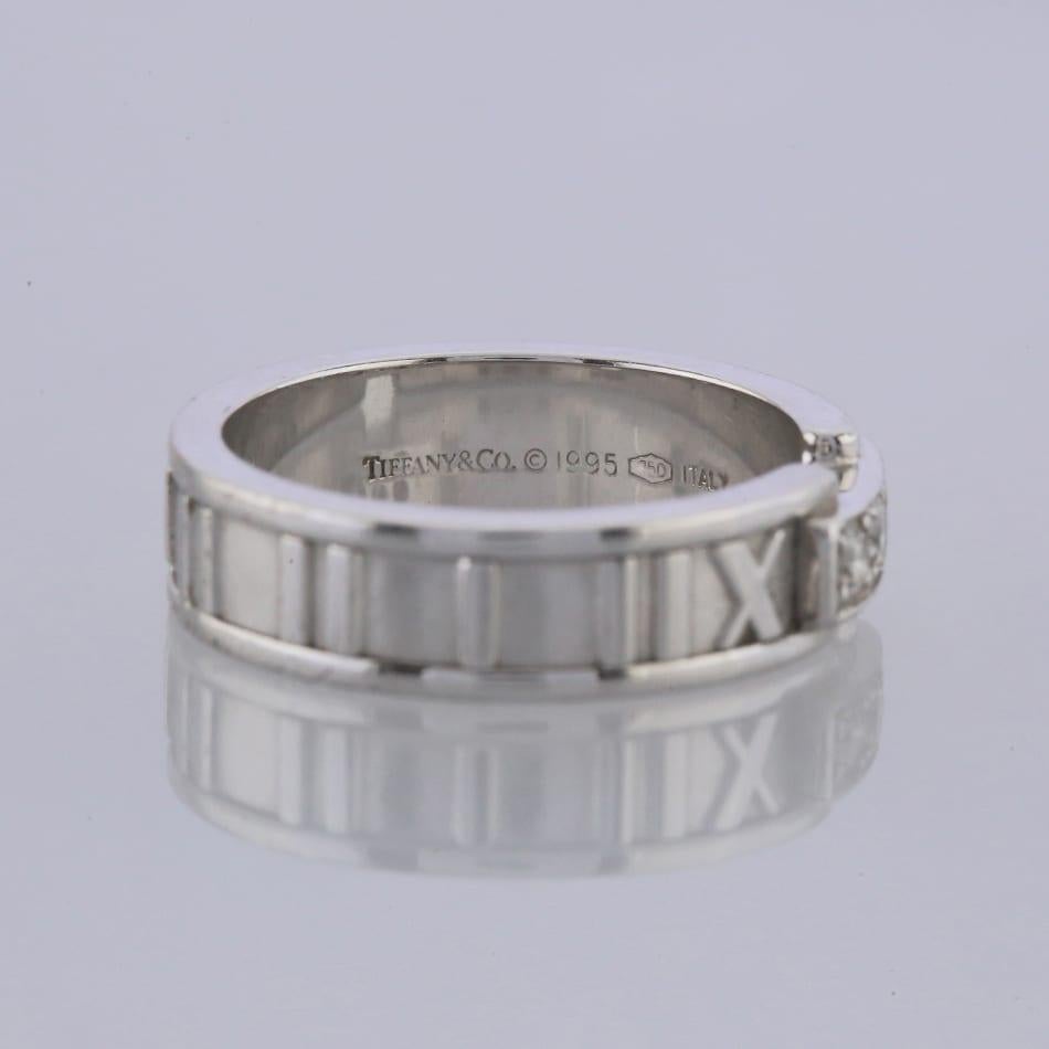 Tiffany & Co. Diamant-Atlas-Ring Größe M 1/2 (Rundschliff)