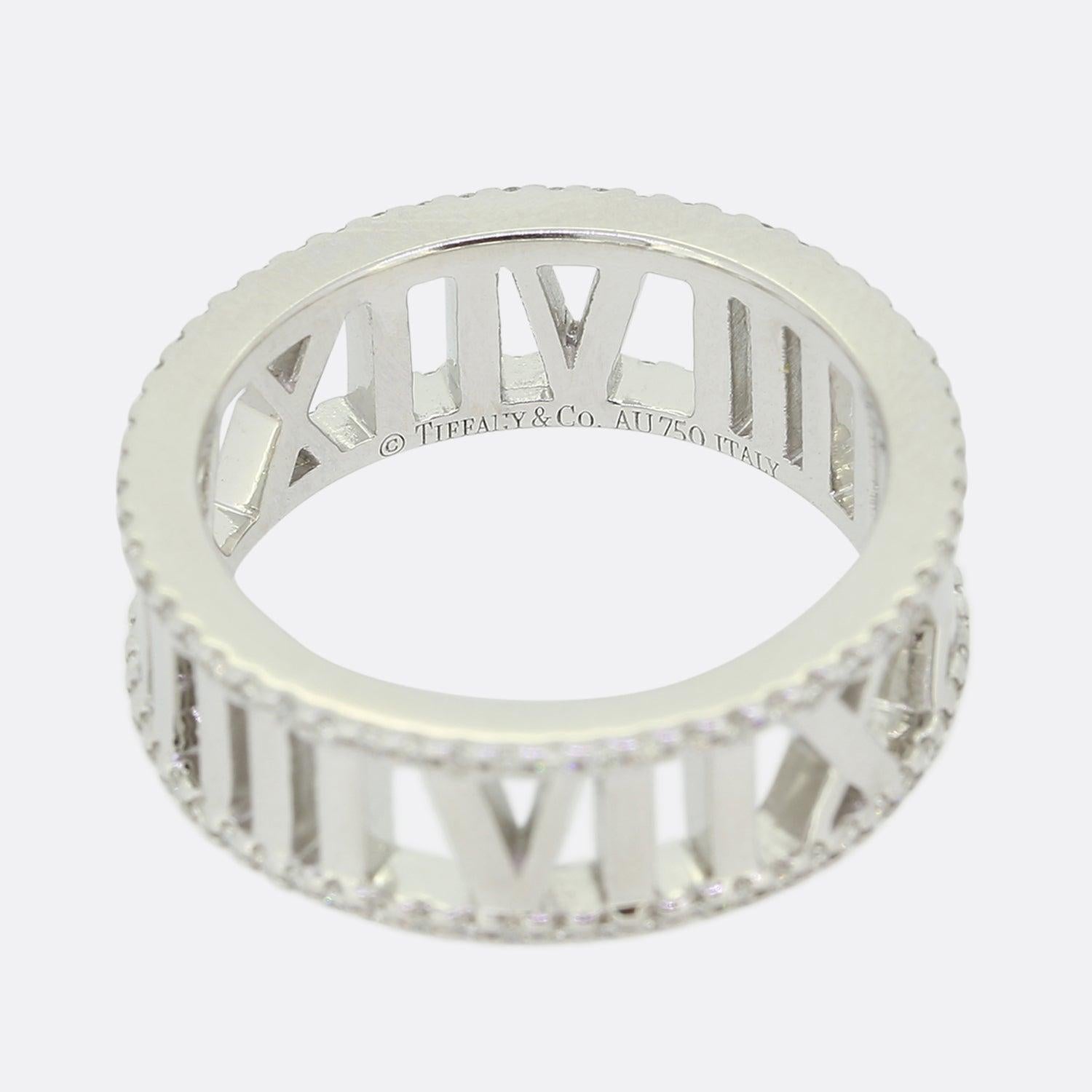 Brilliant Cut Tiffany & Co. Diamond Atlas Ring Size M (53) For Sale