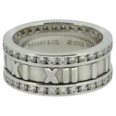 Tiffany 
Co. Diamond Atlas Ring Size M (53)