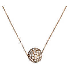 Tiffany & Co. Diamond Ball Pendant Necklace