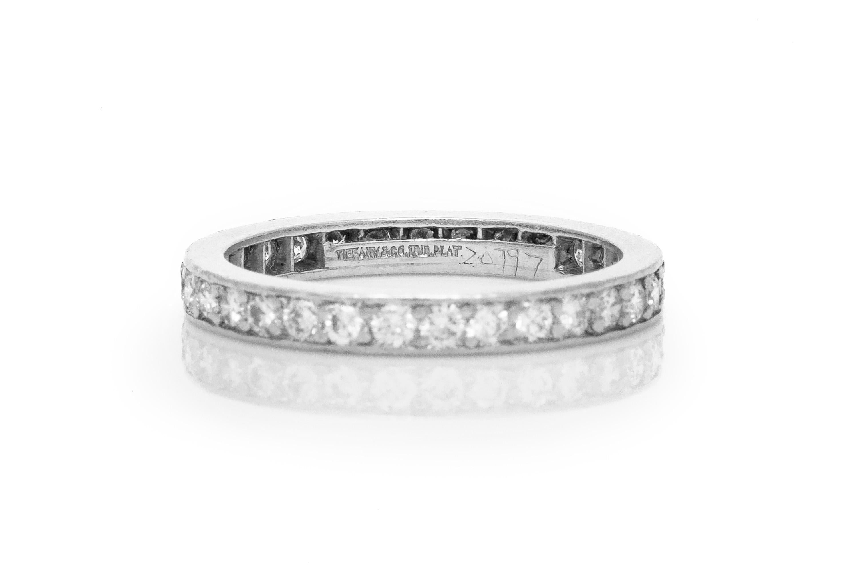 Tiffany & Co. Diamond Band In Good Condition For Sale In New York, NY