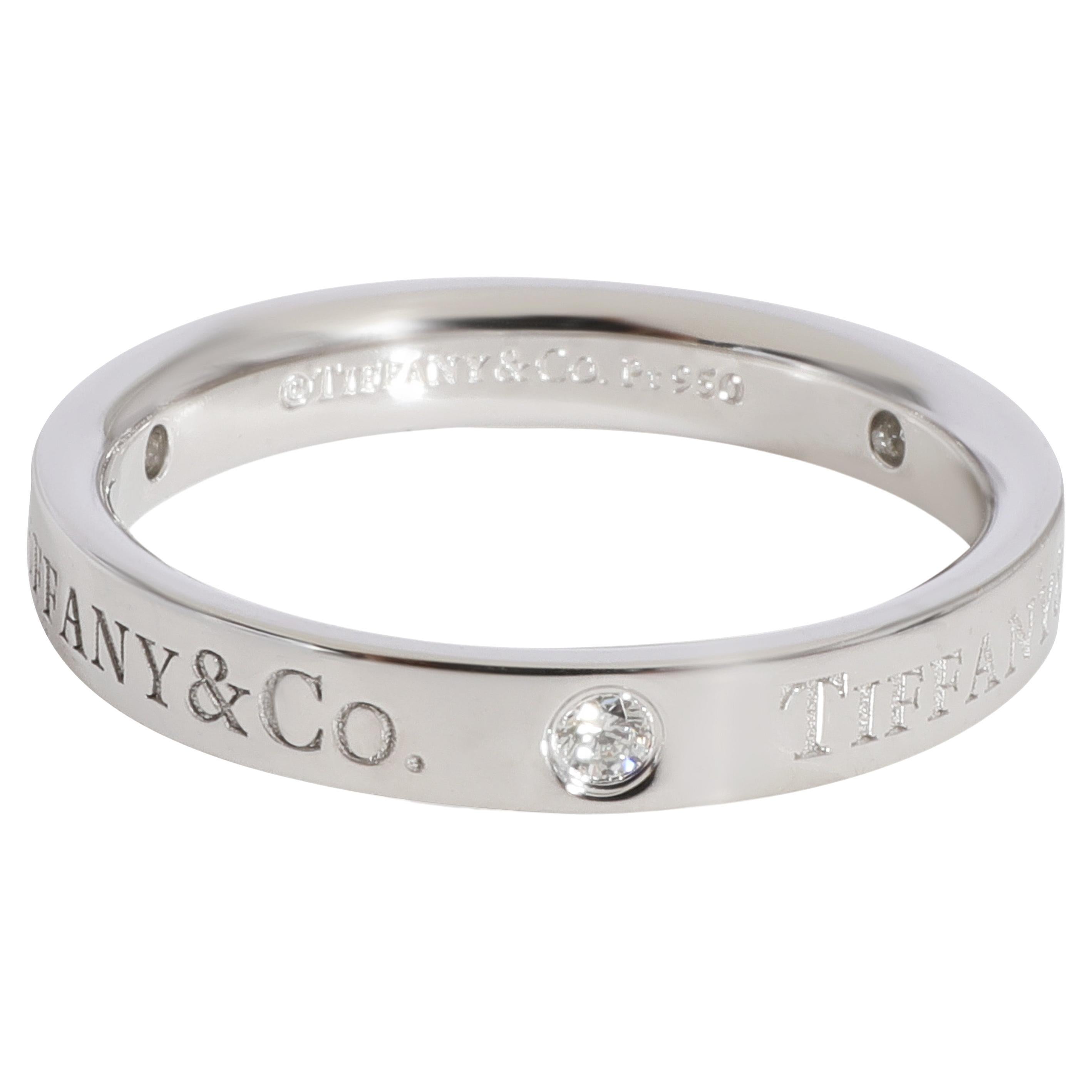 Tiffany & Co. Diamond Band in Platinum 0.07 CTW For Sale