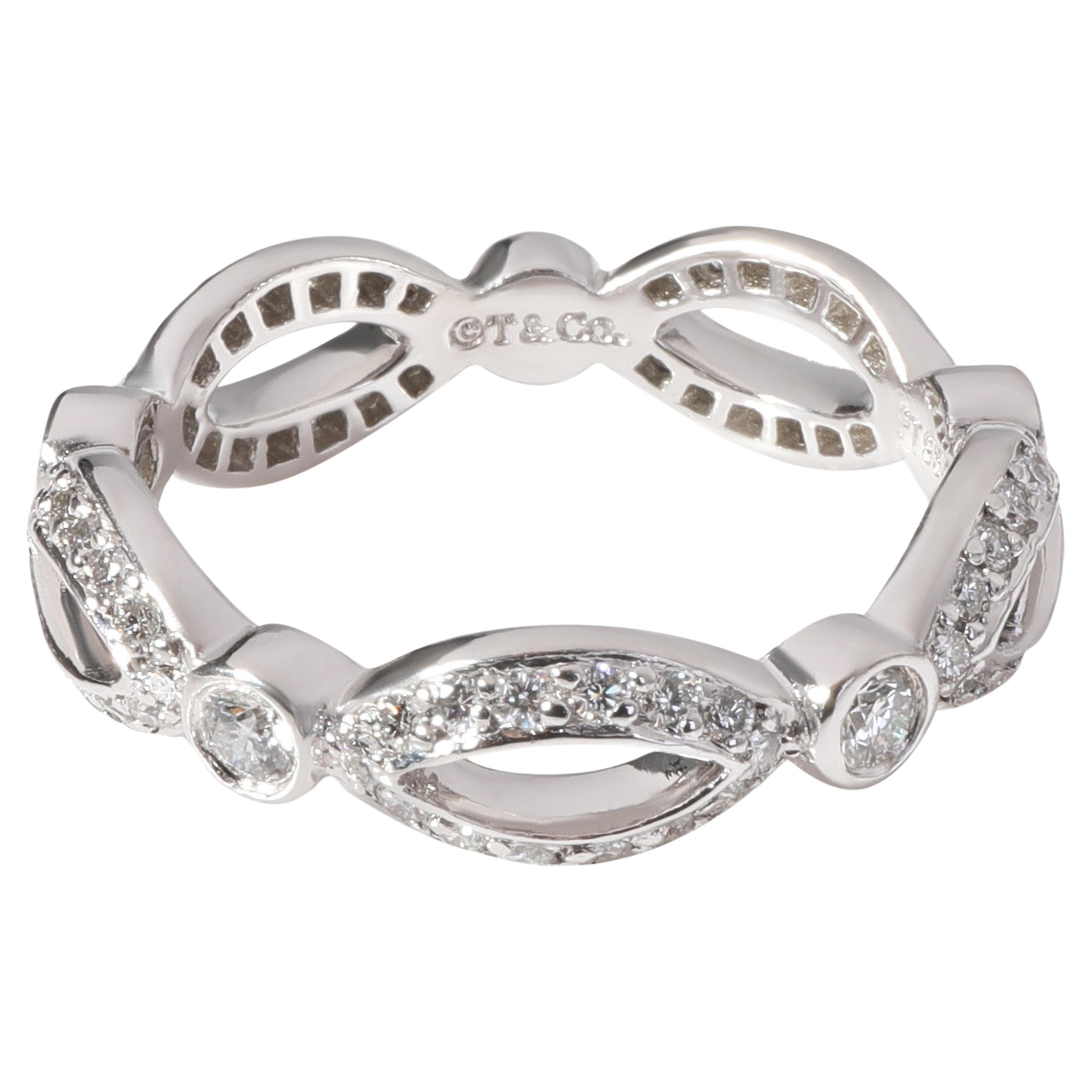 Tiffany & Co. Diamantband aus Platin mit 0,6 Karat Diamant im Angebot