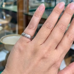 Tiffany & Co. Diamond Band Ring 18k White Gold