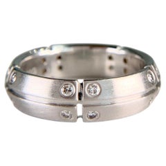 Tiffany & Co. Diamond Band Ring 18k White Gold
