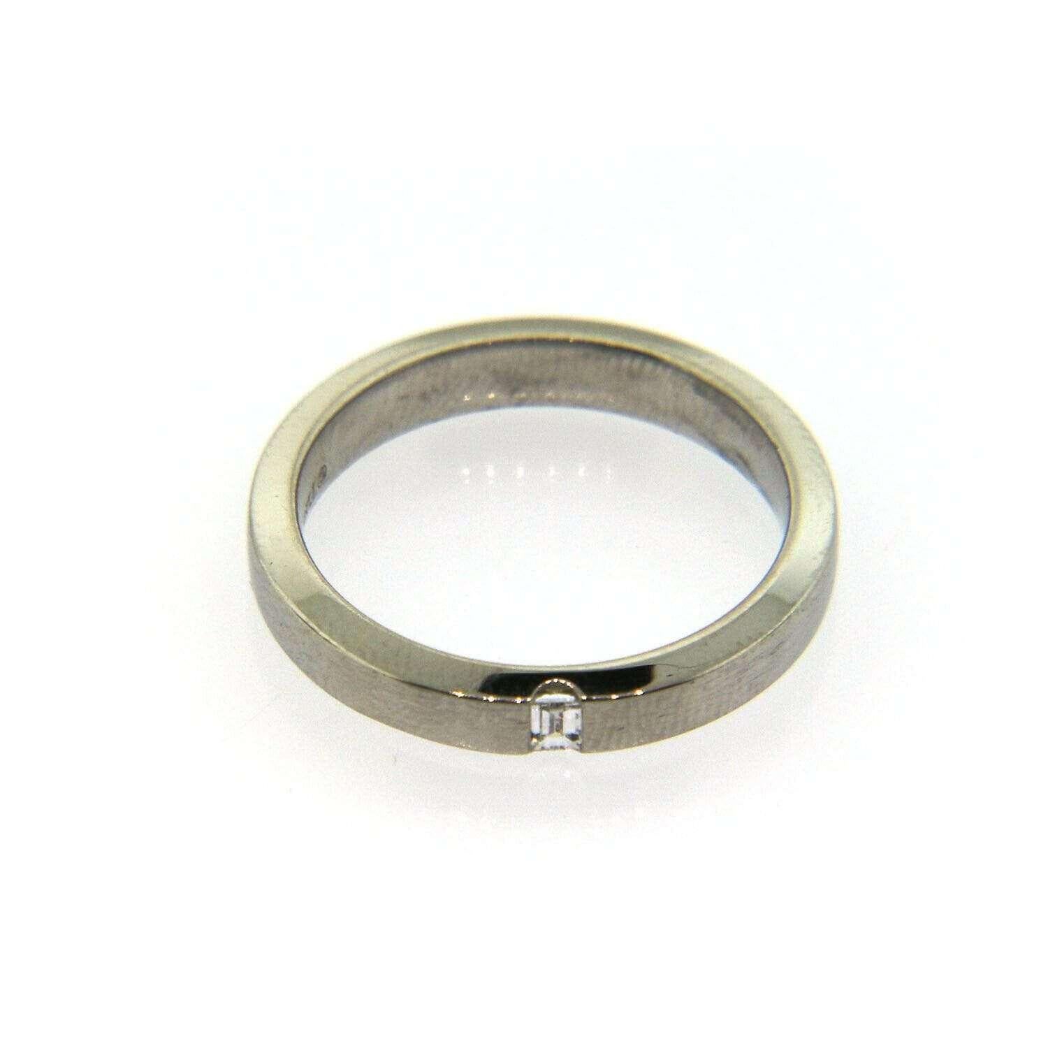 Tiffany & Co. Diamond Band Ring in Platinum In Excellent Condition For Sale In Vienna, VA