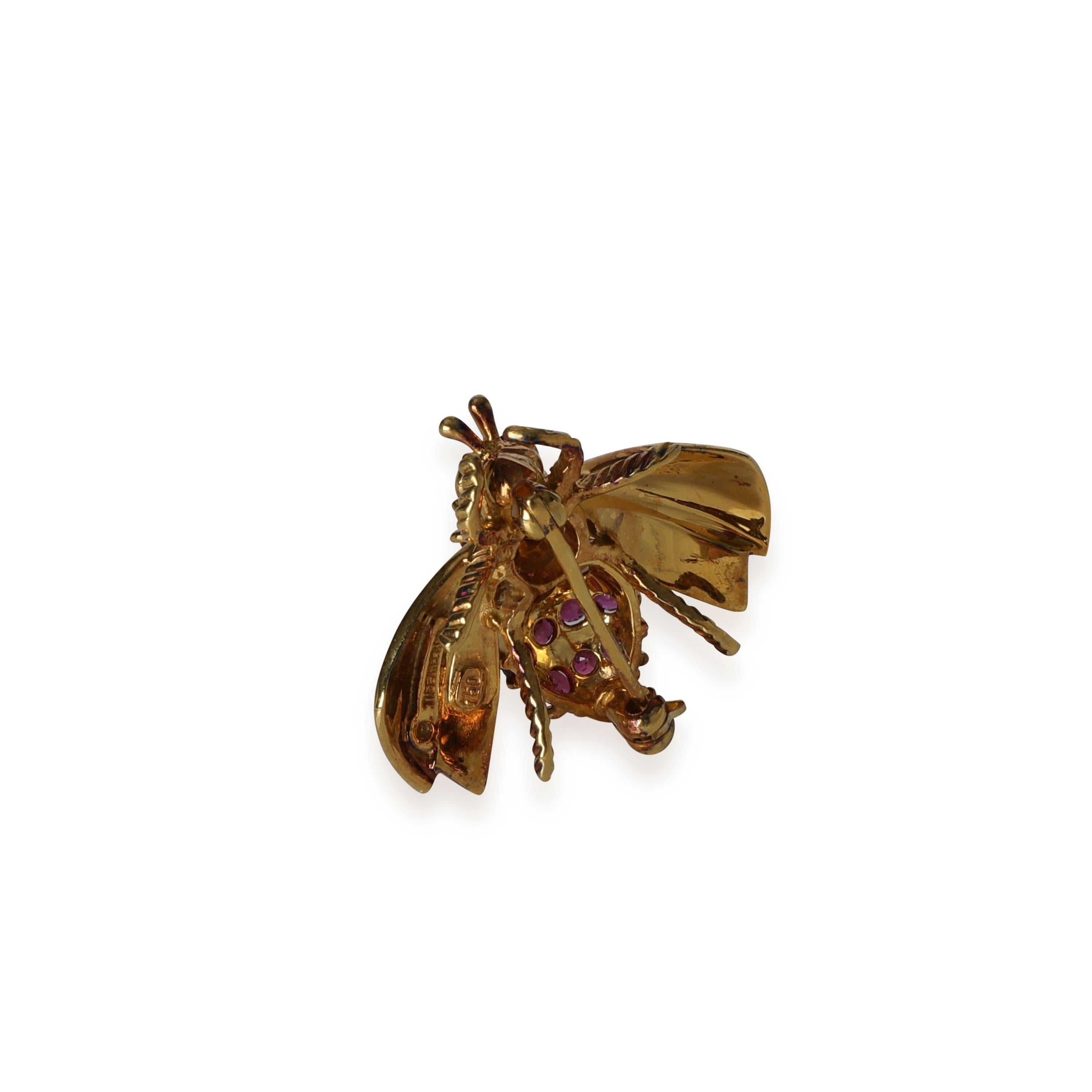 Tiffany & Co. Diamond Bee Pin in 18k Yellow Gold 0.07 CTW

PRIMARY DETAILS
SKU: 116223
Listing Title: Tiffany & Co. Diamond Bee Pin in 18k Yellow Gold 0.07 CTW
Condition Description: Retails for 2500 USD. Length is 0.75 inches.
Brand: Tiffany &