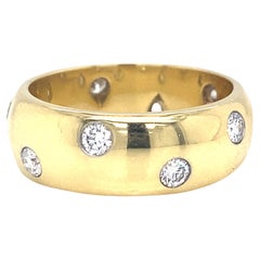 Tiffany & Co Diamond Bezel Band in 18k Yellow Gold and Platinum