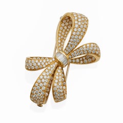 Tiffany & Co. Diamond Bow Brooch
