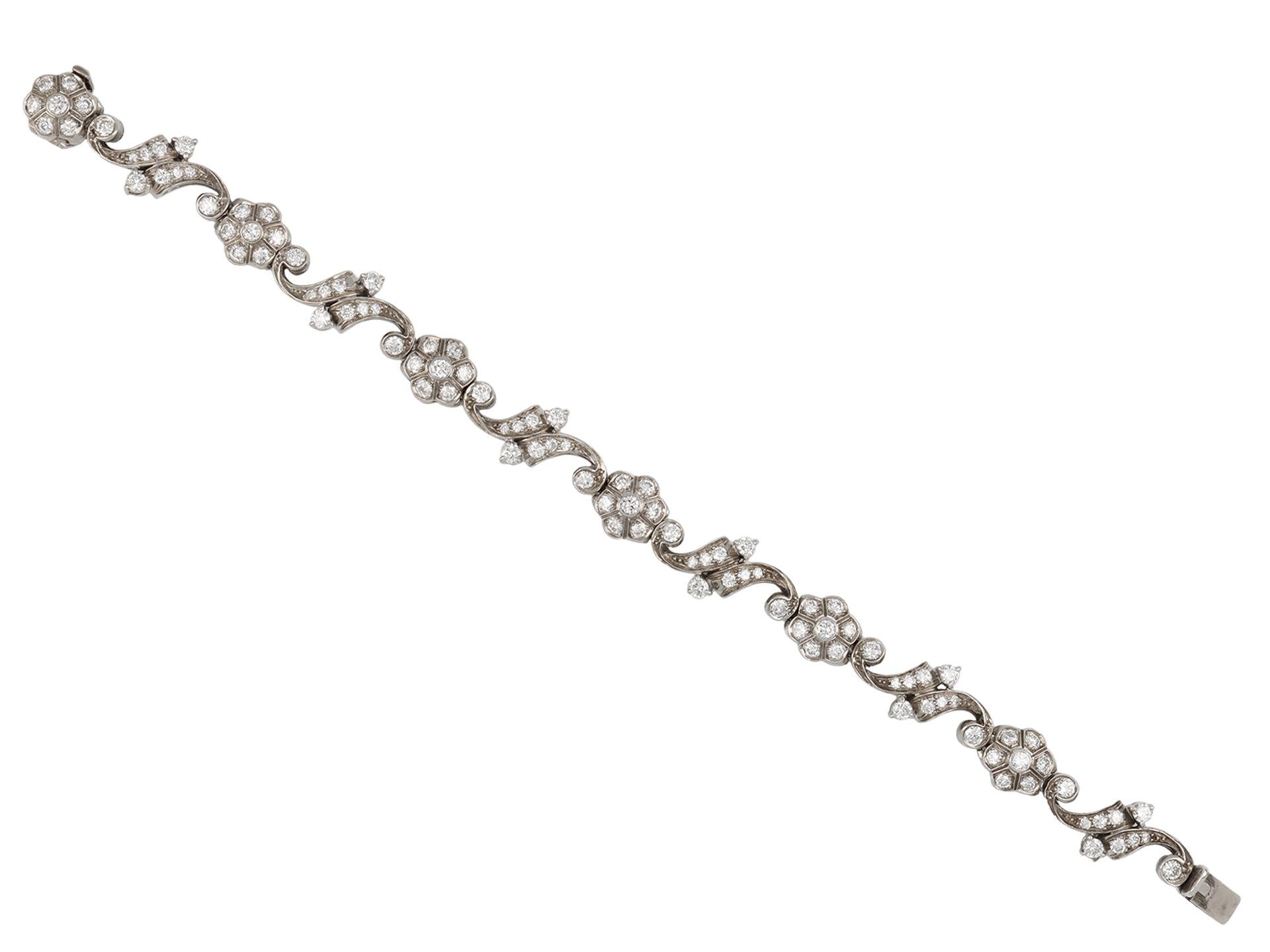 Taille vieille Europe Tiffany & Co. Bracelet en diamant américain, vers 1940 en vente
