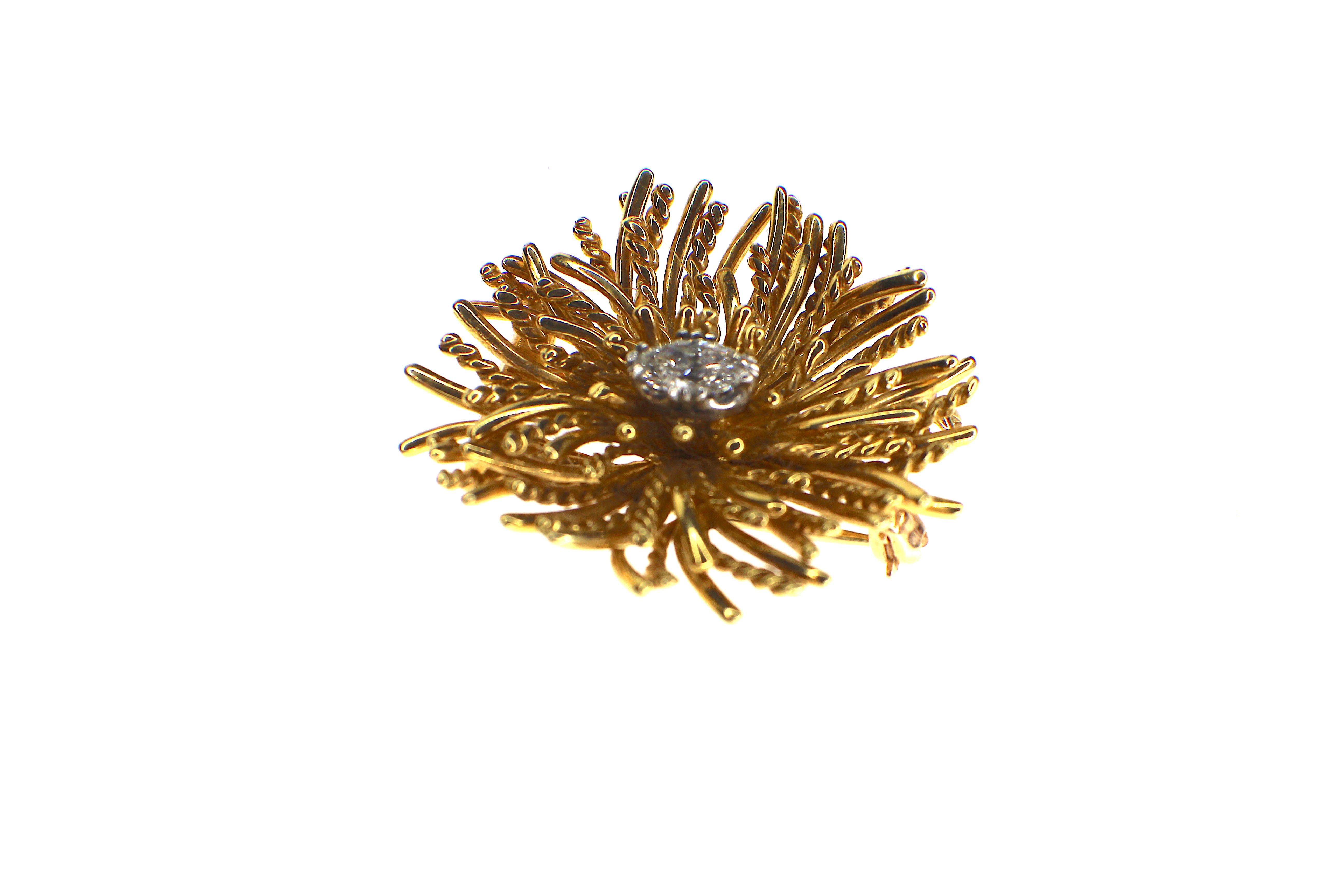 Diamond brooch, Diamond estimated 0.85ct, 1960´s,  Tiffany & Co,  