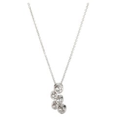 Tiffany & Co. Diamant-blasenförmiger Anhänger aus Platin 0,5 Karat