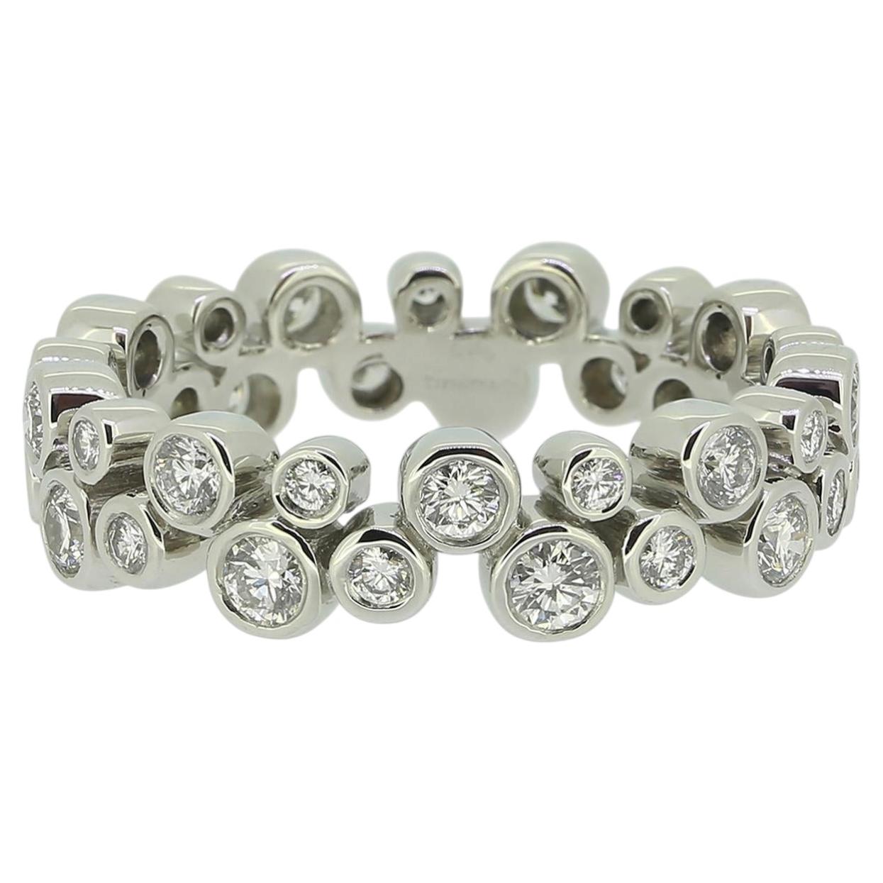 Tiffany & Co. Diamond Bubbles Eternity Ring Size N (54) For Sale