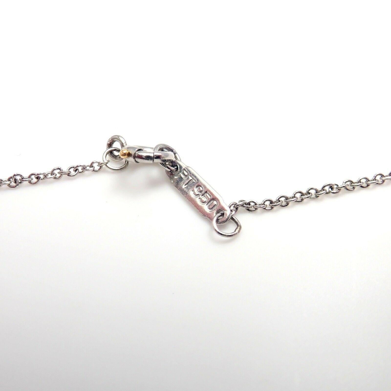 Tiffany & Co. Diamond Bubbles Platinum Pendant Necklace In Excellent Condition In Holland, PA