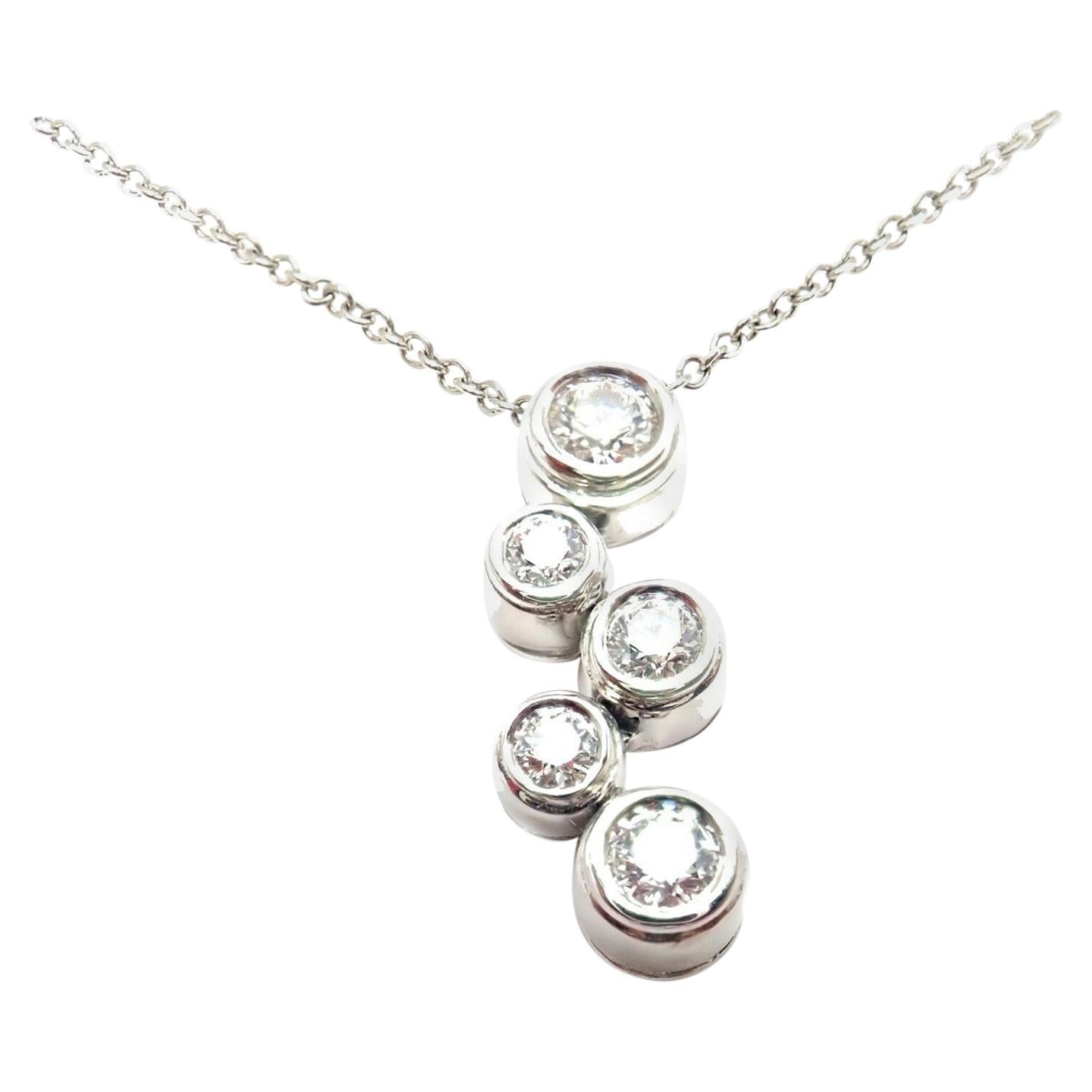 Tiffany & Co. Diamond Bubbles Platinum Pendant Necklace