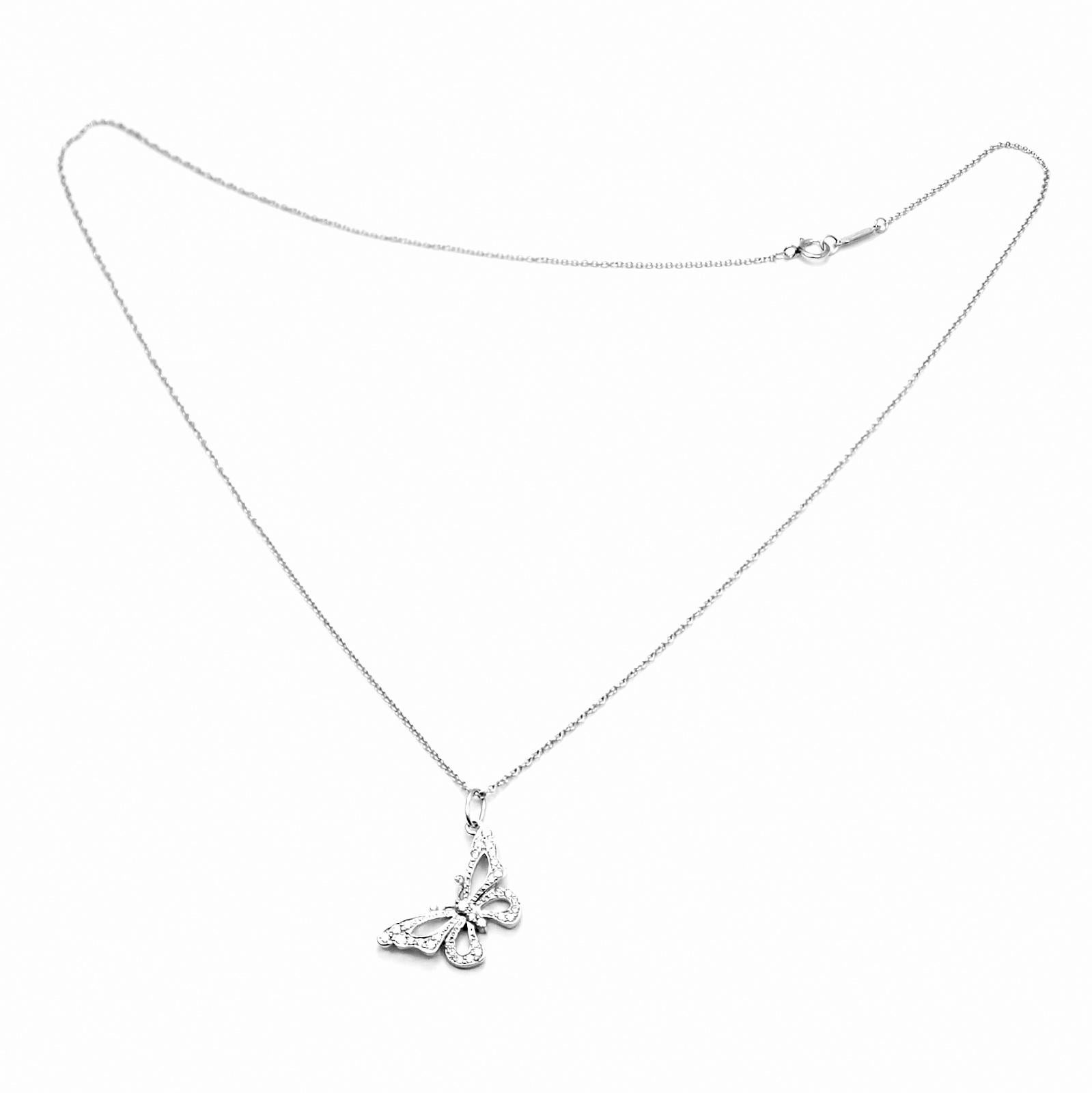 diamond butterfly necklace tiffany