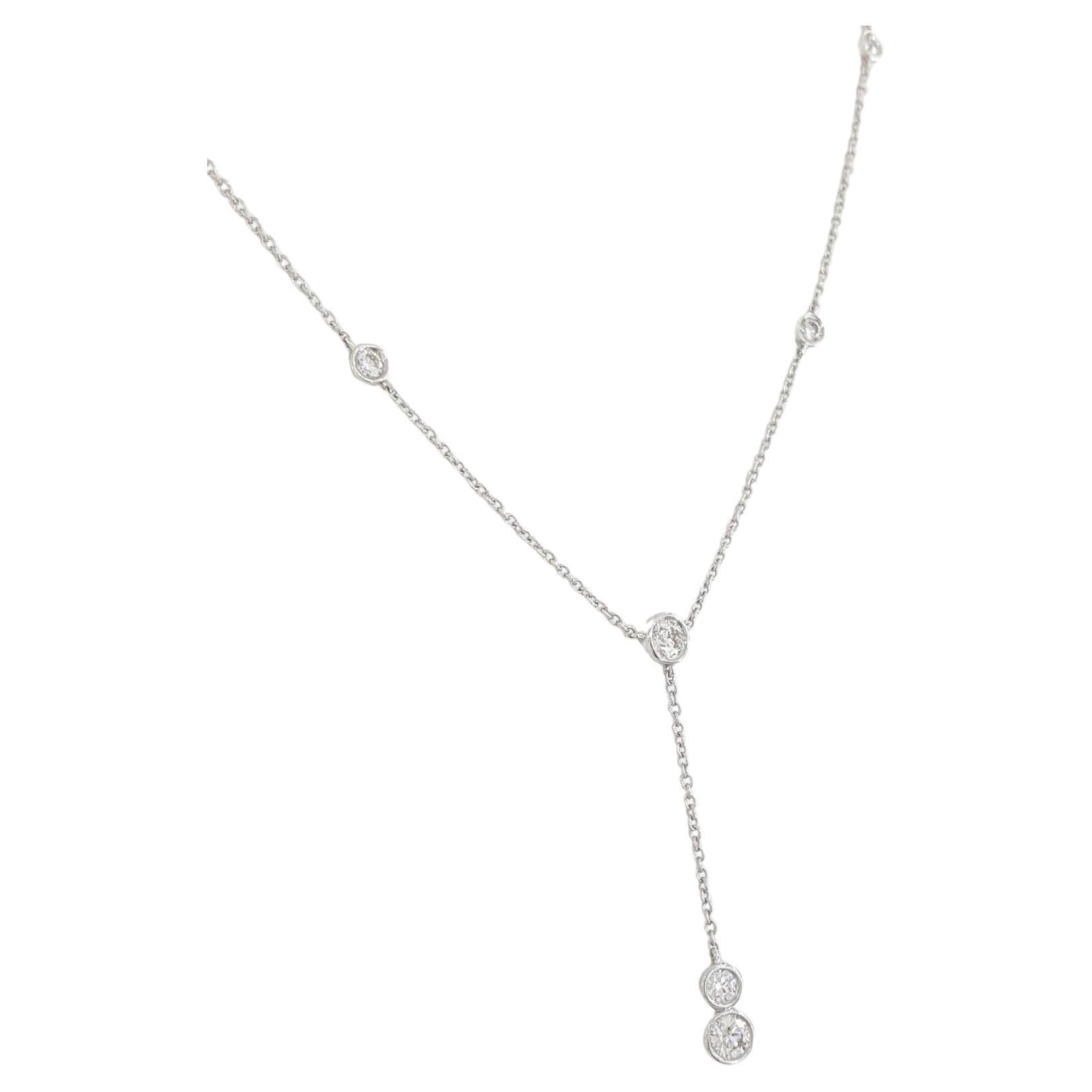 Tiffany & Co. Diamant by the Yard Jazz Lariat-Halskette mit Diamanten (Rundschliff)