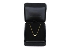 Tiffany & Co. Diamond by Yard Single Pendant .14ct Bezel 18k Yellow Gold 1325