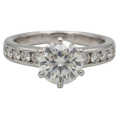 Tiffany & Co. Diamond Channel-Set Platinum Engagement Ring