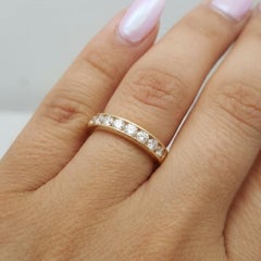 Tiffany & Co. Diamond Channel Set Wedding Band in 18K Yellow Gold