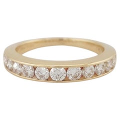 Tiffany & Co. Diamond Channel Set Wedding Band in 18K Yellow Gold