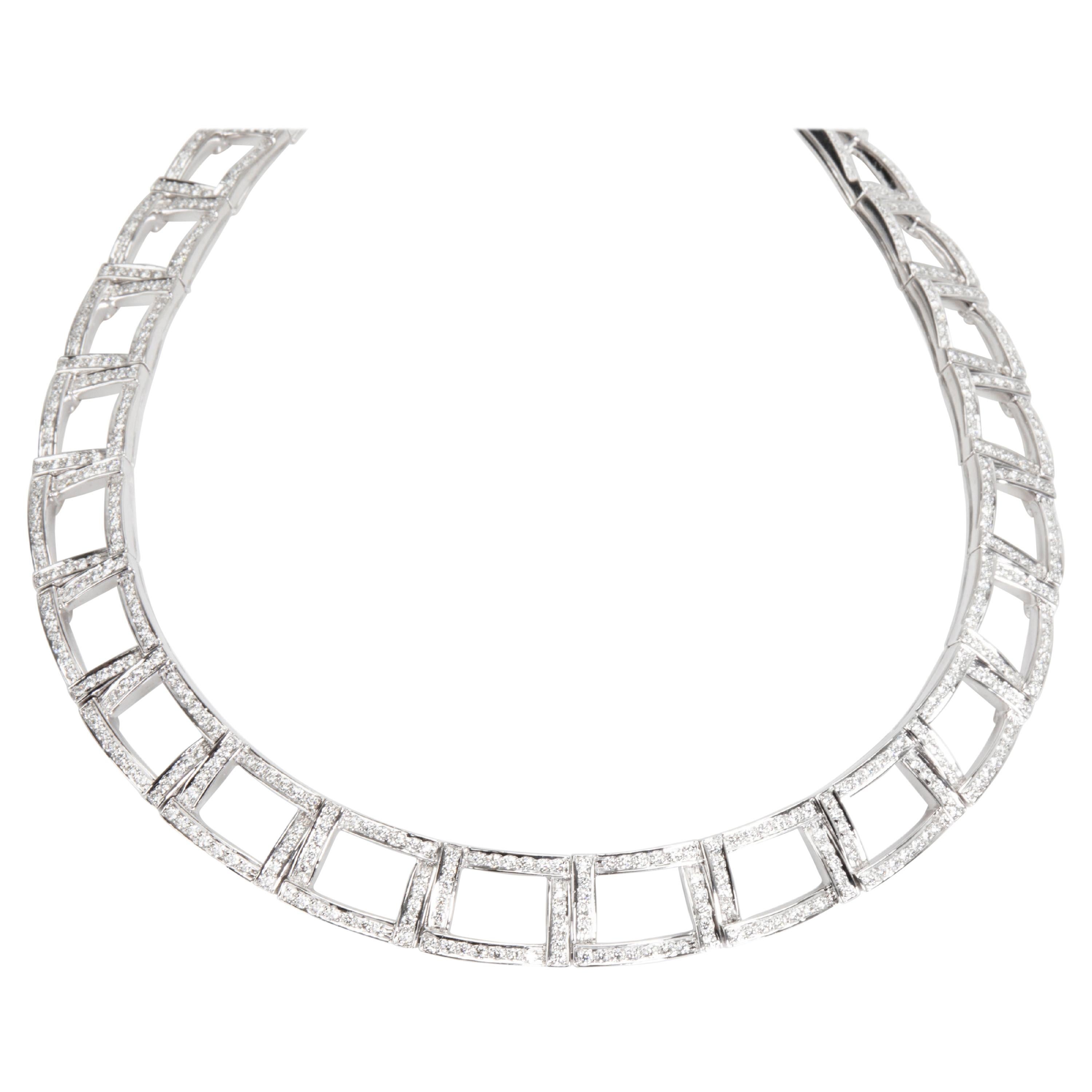 Tiffany & Co. Diamond Choker Necklace in Platinum 6.13 Carat
