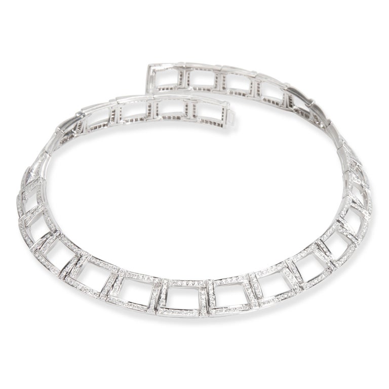 Tiffany and Co. Diamond Choker Necklace in Platinum 6.13 Carat For Sale at 1stDibs tiffany