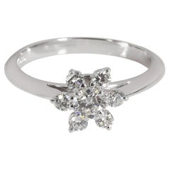 Tiffany & Co. Diamond Cluster Flower Ring in Platinum 0.50 CT