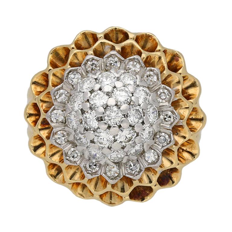 Tiffany and Co. Diamond Cocktail Ring, American, circa 1960 For Sale at  1stDibs | tiffany dress rings