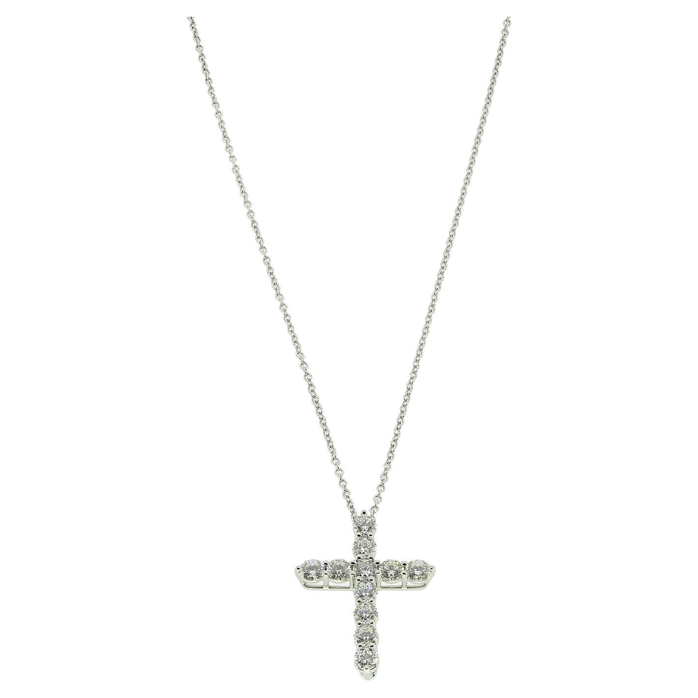 Tiffany & Co. Collana con croce di diamanti