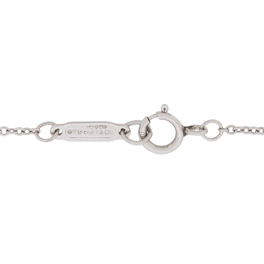 Women's or Men's Tiffany & Co. Diamond Cross Pendant with Chain