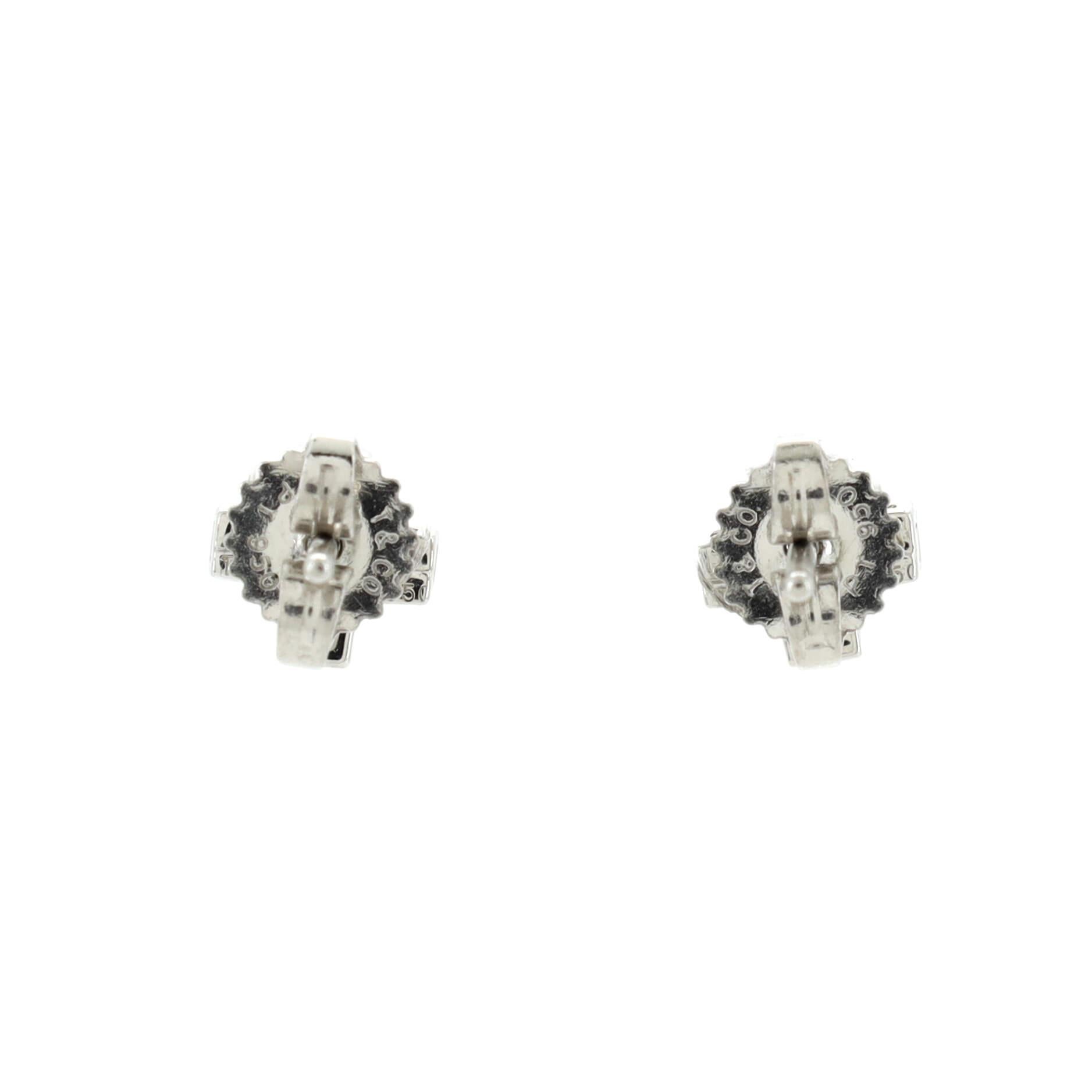 Women's Tiffany & Co. Diamond Cross Stud Earrings Platinum with Diamonds